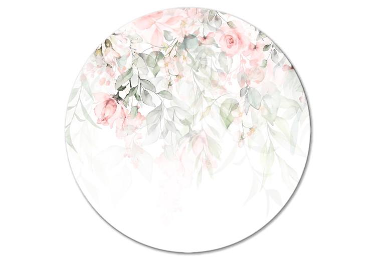 Pastel - Delicate Pink Roses and Penetrating Green Leaves