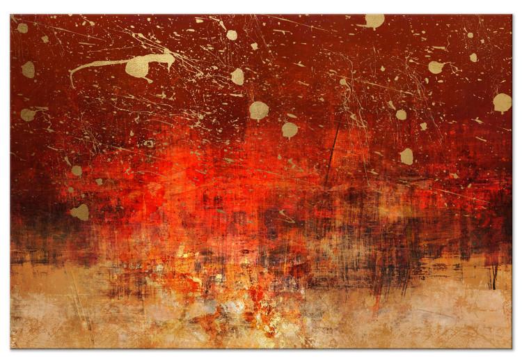Etude of Color - Abstract Background in Gold and Red Colors