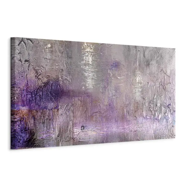 Perle und Violett Schmal - Moderne bunte Abstraktion