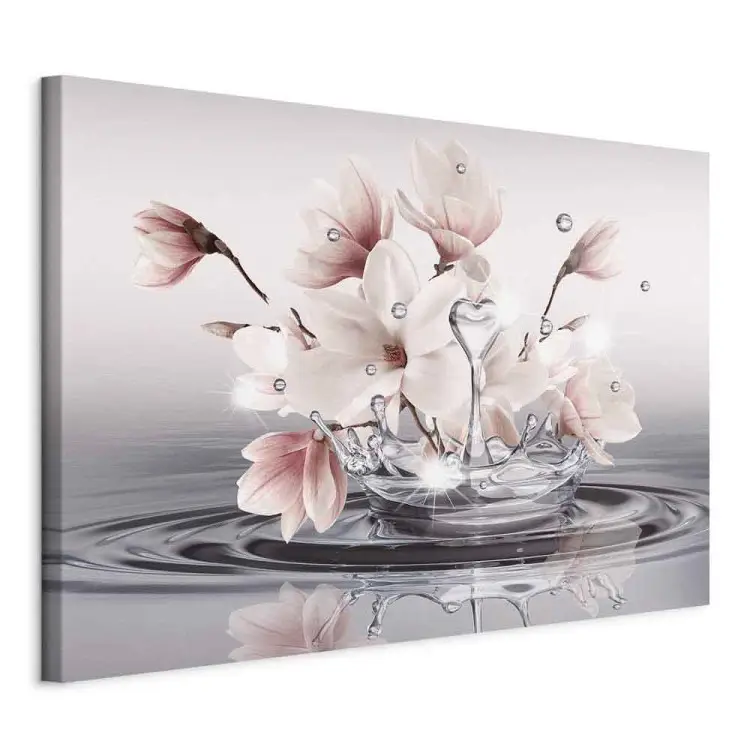 Lieblicher Nektar Breit - rosa Magnolien im Wasser