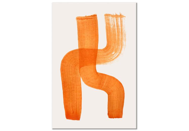 Abstrakte Komposition (1-teilig) - Duett orange Formen