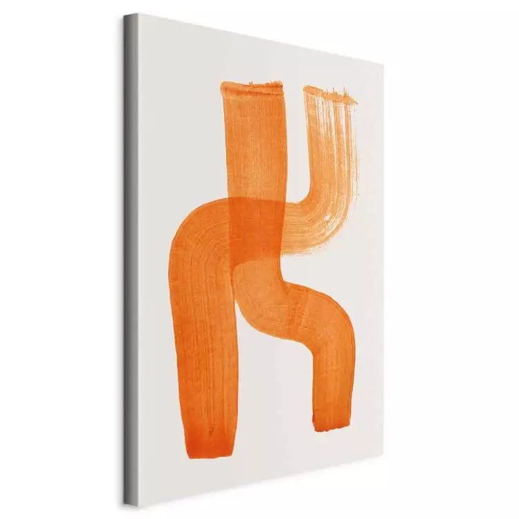Abstrakte Komposition (1-teilig) - Duett orange Formen