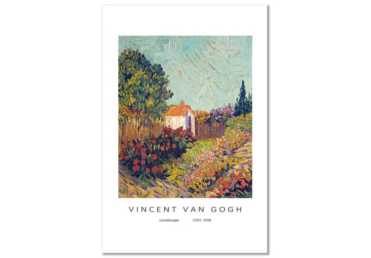Landschaft von Vincent van Gogh (1-teilig) - Farbenfrohe Reproduktion