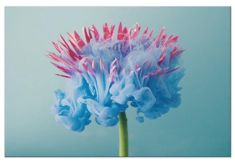 Abstract Flower - Pink and Blue Floristic Motif