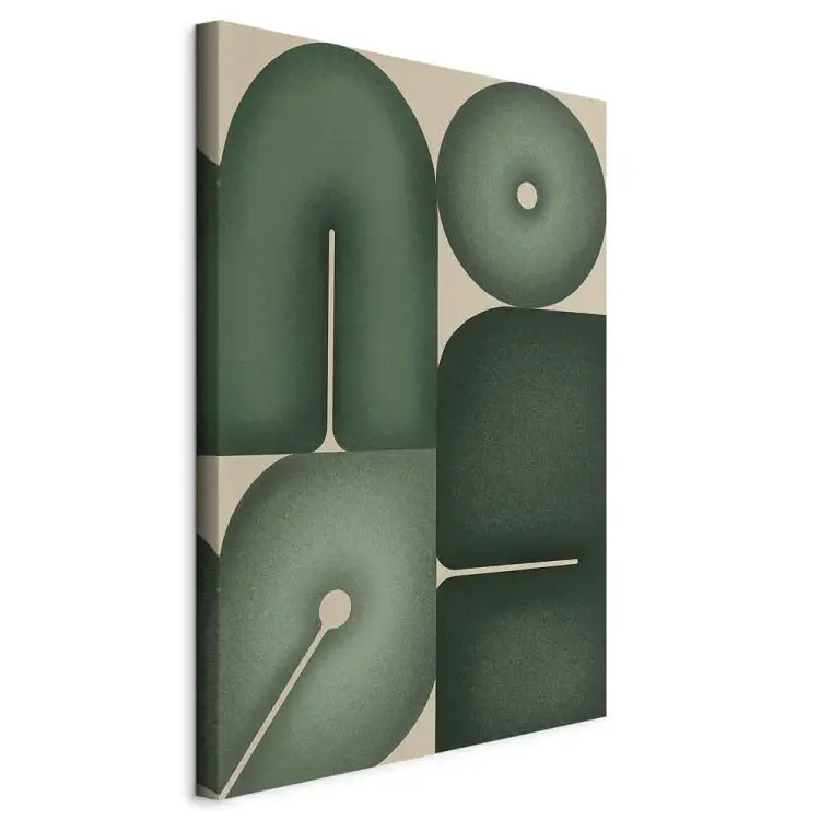 Salbeiformen - geometrische Formen in Grüntönen
