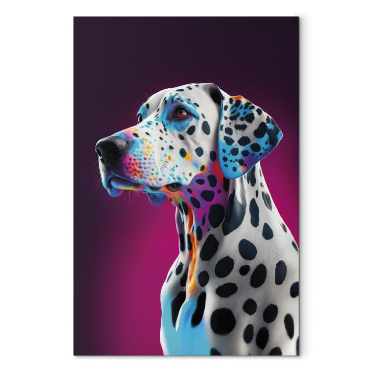 AI Dalmatian Dog - Spotted Animal in a Pink Room - Vertical