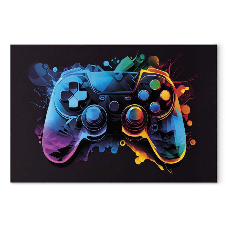 Colorful Gameplay - Game Controller in Multi-Colored Backlight
