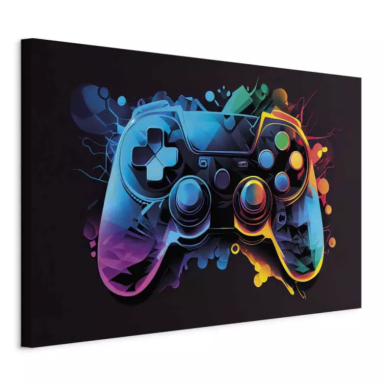 Farbenfrohes Gameplay - Spielcontroller in mehrfarbiger Illumination