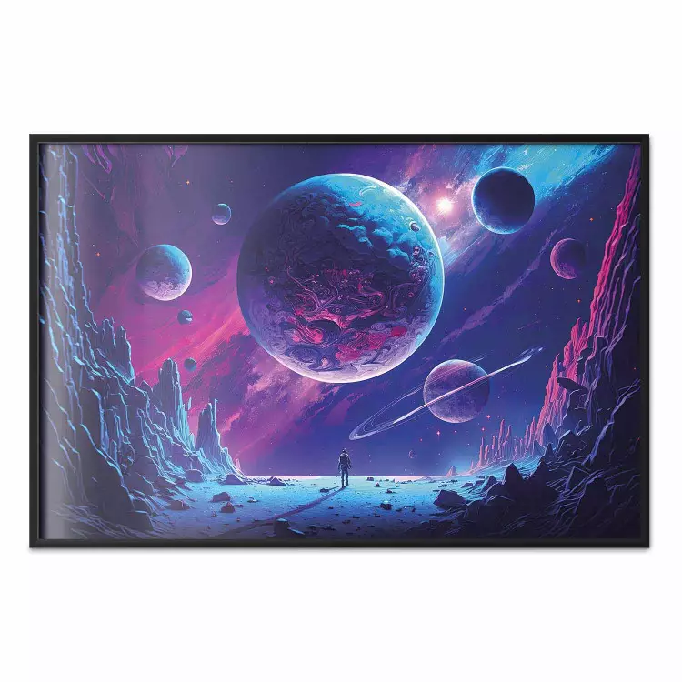 Galactic Explorer - Rocky Planet in Space