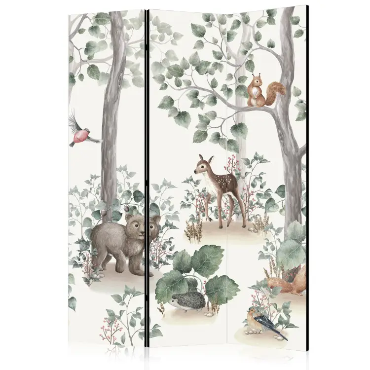 Waldmärchen - Aquarelllandschaft mit Tieren für Kinder