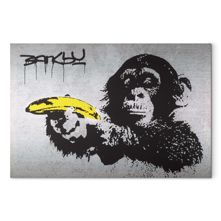 Stop or the monkey will shoot! (Banksy)