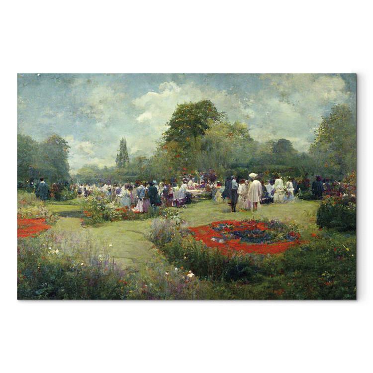 Meeting in the Garden - An Ai-Generated Landscape in the Style of Monet