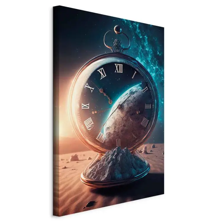 Planetenuhr - Abstraktion mit Zeit- und Raummotiv