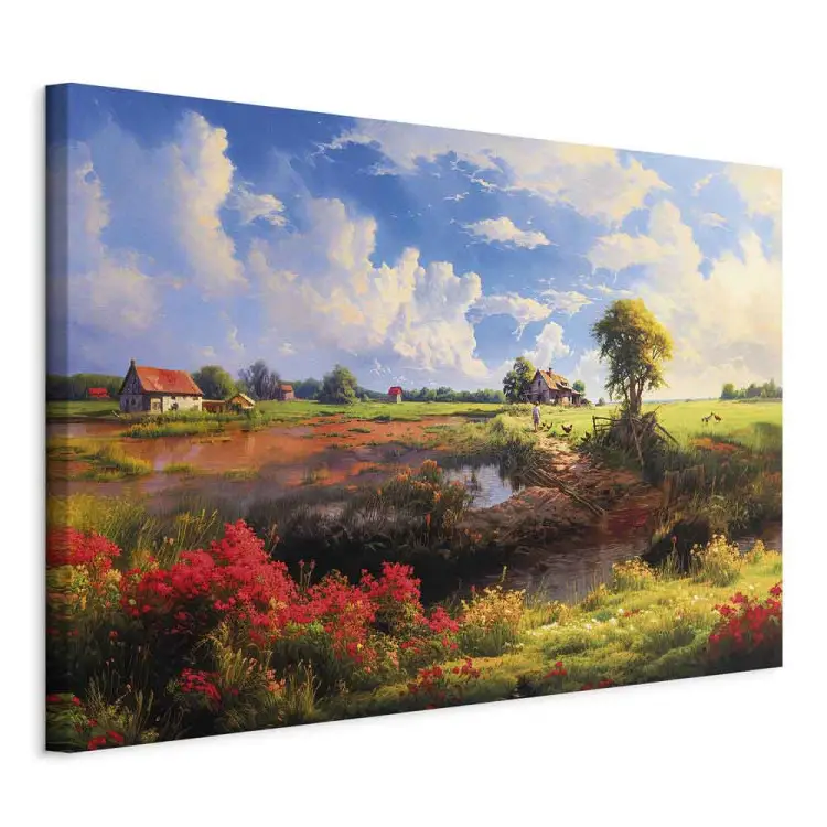 Ländliche Idylle - polnische Landschaft in warmen Herbstfarben
