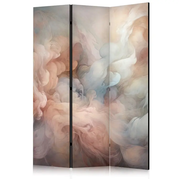 Pastellfarbener Rauch - flauschige Wolke in Rosa- und Blautönen