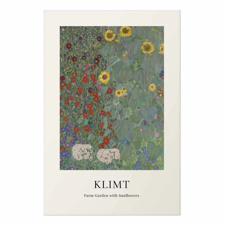 Gustav Klimt - Ländlicher Garten mit Sonnenblumen