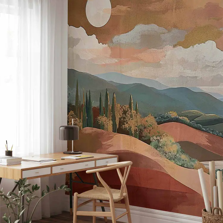 Mediterrane Landschaft - inspiriert durch Terrakotta-Farben