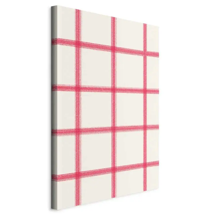 Pastellmuster - Linien in Rosatönen bilden ein geometrisches Gitter