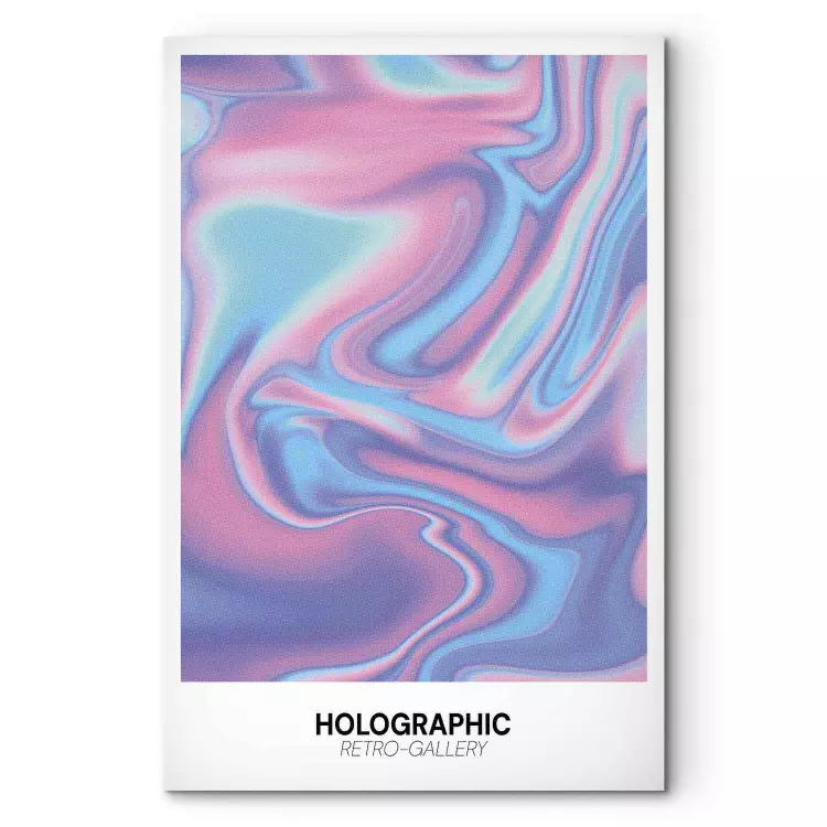 Holo-Dream - Regenbogenwellen & Retro-Verläufe auf weißem Hintergrund