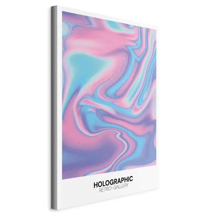 Holo-Dream - Regenbogenwellen & Retro-Verläufe auf weißem Hintergrund