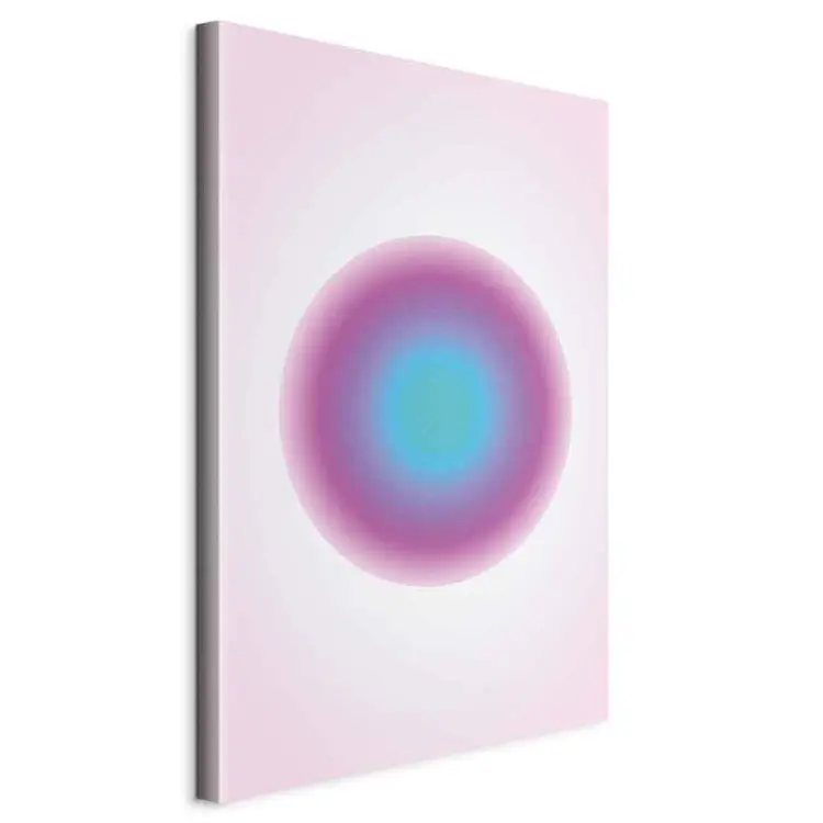 Colourful Pulse - kreisförmiger Farbverlauf in Rosa & Blau