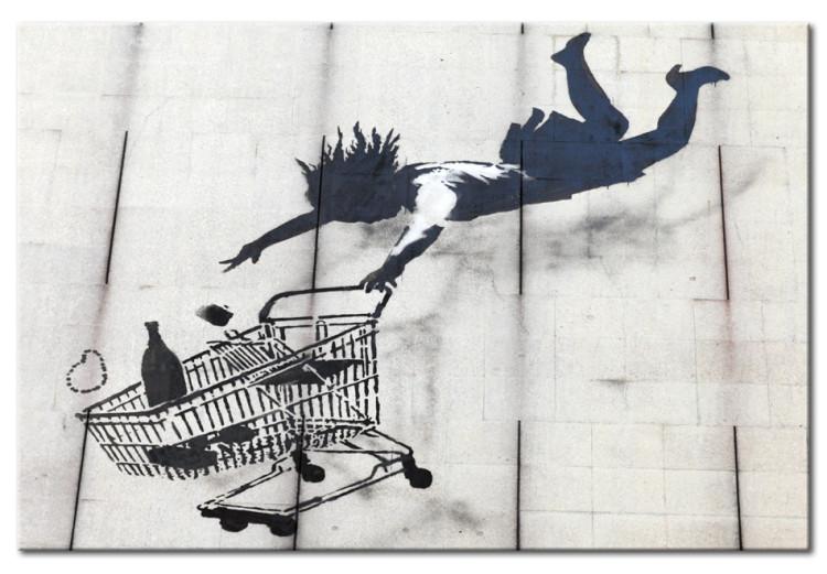 Frau mit Einkaufswagen (Banksy)