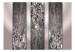 Vlies Fototapete Kostbares Edelmetall - Muster mit Diamanttextur in silbernen Farben 60100 additionalThumb 1