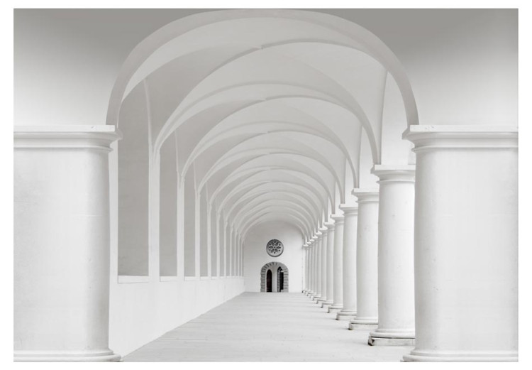 Fototapete Raum - klassische Architektur in Weiß mit kontrastreichen Elementen 60210 additionalImage 1