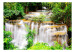 Vliestapete Schönheit der Natur - Wasserfälle am Fluss im Wald voller Bäume 60030 additionalThumb 1