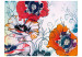 Fototapete Zartes Blumenmotiv - Skizze von bunten Blumen fantasievoll 60830 additionalThumb 1