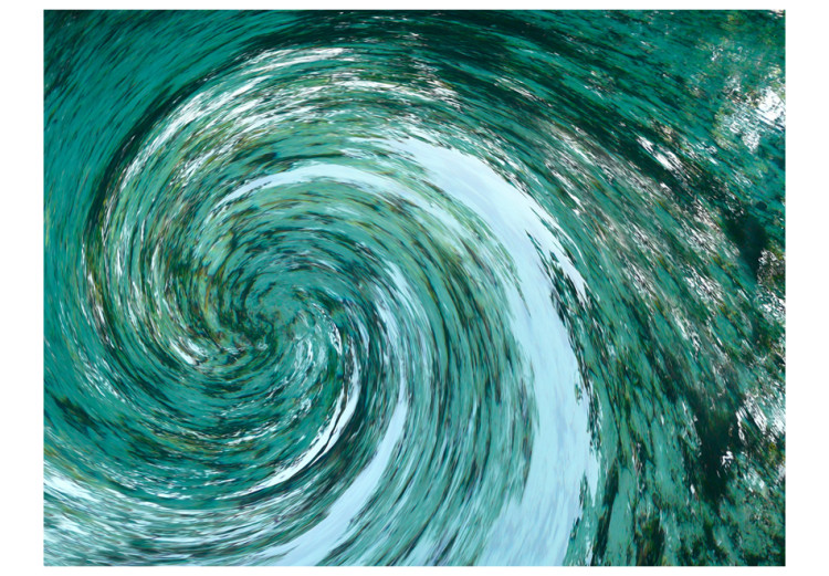 Fototapete Wasserlement - Moderne abstrakte Wasserkreisbewegung in türkiser Farbe 61001 additionalImage 1