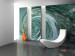 Fototapete Wasserlement - Moderne abstrakte Wasserkreisbewegung in türkiser Farbe 61001