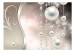 Vliestapete Perlentraum - Abstraktion mit Perlenmuster und silbernen Wellen 60121 additionalThumb 1
