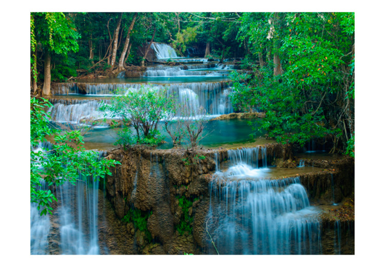 Vliestapete Natur in Thailand - Wasserfälle die in Wasser im Wald fließen 60041 additionalImage 1
