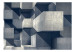 Vlies Fototapete Betonstadt - Futuristischer 3D mit geometrischen Betonblöcken 61051 additionalThumb 1