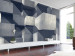 Vlies Fototapete Betonstadt - Futuristischer 3D mit geometrischen Betonblöcken 61051