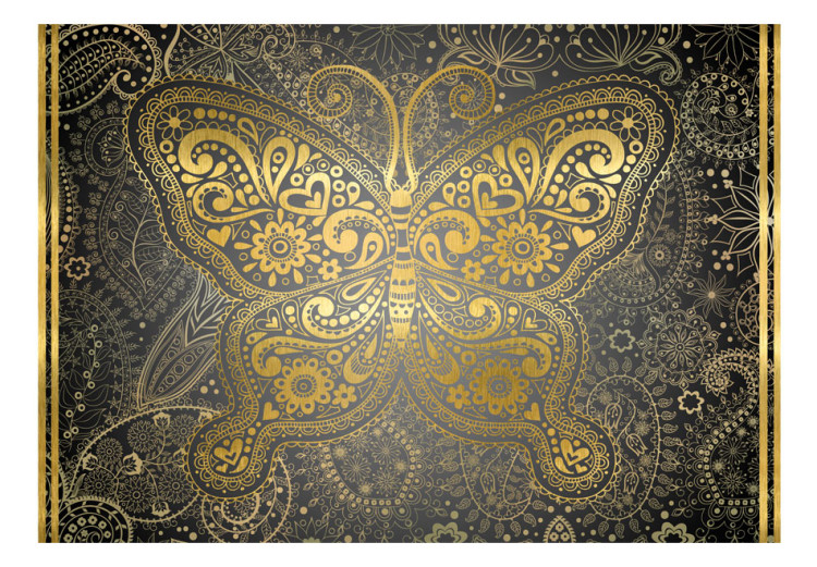 Vliestapete Orientalisches Design - Schmetterlingsornament im orientalischen Stil 60102 additionalImage 1