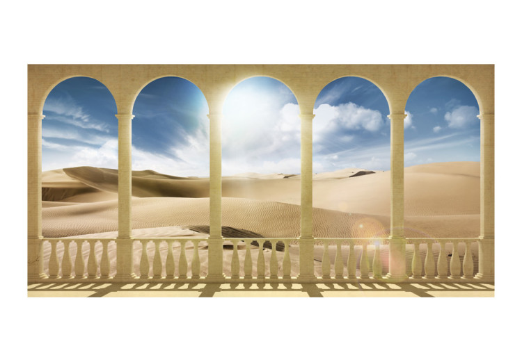 Vliestapete Traum von Sahara - Wüstenlandschaft mit Säulen und blauer Himmel 59912 additionalImage 1