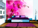 Vlies Fototapete Rosa Orchideenblumen - Natürliches Blumenmotiv auf zartem Hintergrund 60622