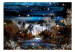 Vlies Fototapete Nacht im Wald - nächtliche Landschaft mit sternenklarem Himmel 59732 additionalThumb 1