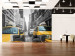 Vlies Fototapete New York City-Architektur - gelbe Taxis und Wolkenkratzer 60203