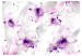 Fototapete Natur - Violette Blumen auf Hintergrund mit fantasievollen Elementen 60713 additionalThumb 1