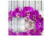 Fototapete Violet orchids with water reflexion 60233 additionalThumb 1
