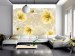 Fototapete Blumenmotiv - Gelbe Blumen mit fantasievollem Muster 60833