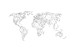 Vlies Fototapete Map of the World - white solids 59963 additionalThumb 1