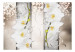 Vlies Fototapete Elegante Blumen - Abstraktion mit weißen Orchideen auf Muster 60183 additionalThumb 1