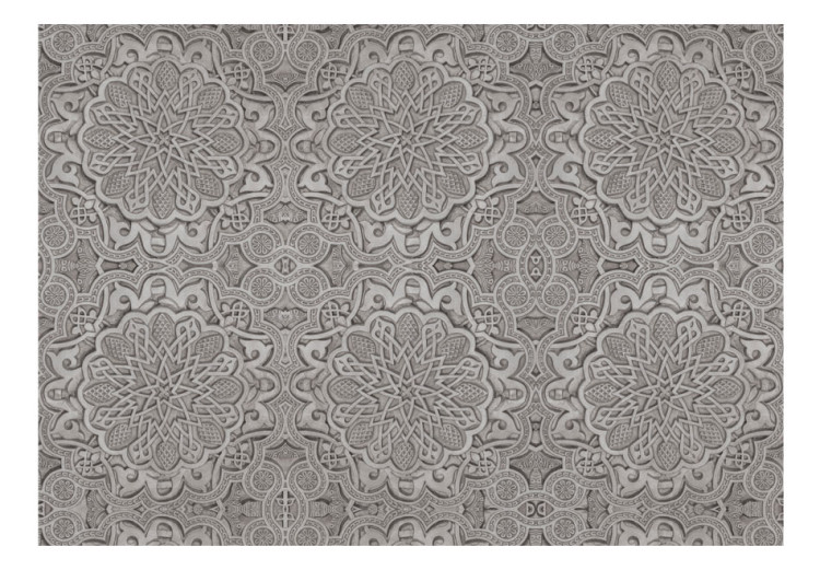 Vlies Fototapete Orientalisches Ornament - Hintergrund mit Mosaik in grauem Muster 60144 additionalImage 1