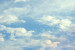 Vlies Fototapete Kopf in den Wolken - blauer Himmel mit weißen Wolken 59854