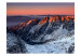 Vliestapete Winterberglandschaft - Sonnenaufgang über den Felsenbergen 59974 additionalThumb 1