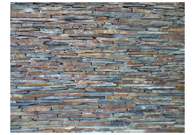 Vliestapete Dekorativer Stein - Muster aus aufeinandergelegten Steinplatten 61005 additionalImage 1